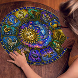 Stained Glass Zodiac Jigsaw Puzzle 1000 Pieces