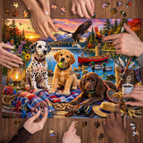 Lakeside Puppy Retreat Jigsaw Puzzle 1000 Pieces