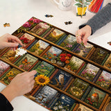 Garden Bookshelf Jigsaw Puzzle 1000 Pieces