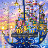 Umbrella Seaside Town Jigsaw Puzzle 1000 Pieces