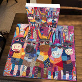 Fabric Donkey Jigsaw Puzzle 1000 Pieces