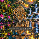 Rainforest Leopard Jigsaw Puzzle 1000 Pieces