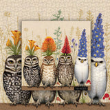 Flower Crown Owls Jigsaw Puzzle 1000 Pieces