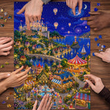 Dreamy Castle Town Jigsaw Puzzle 1000 Pieces