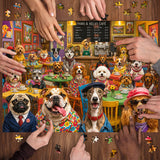 Colorful Paws Café Jigsaw Puzzle 1000 Pieces