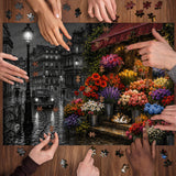 Paris Rainy Blooms Jigsaw Puzzle 1000 Pieces