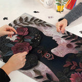 Floral Silhouette Jigsaw Puzzle 1000 Pieces