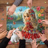 Gemstone Girl Jigsaw Puzzle 1000 Pieces