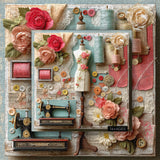 Floral Sewing Atelier Jigsaw Puzzle 1000 Pieces