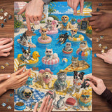 Jolly Splashing Paws Jigsaw Puzzle 1000 Pieces