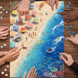 Sunlit Seaside Escape Jigsaw Puzzle 1000 Pieces