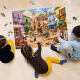 Provence Town Square Jigsaw Puzzle 1000 Pieces