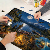 Moonlit Camp Jigsaw Puzzle 1000 Pieces