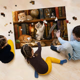 Bookshelf Kittens Jigsaw Puzzle 1000 Pieces