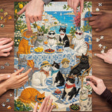 Cats' Coastal Holiday Jigsaw Puzzle 1000 Pieces