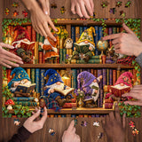 Gnome Book Nook Jigsaw Puzzle 1000 Pieces