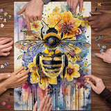 Blooming Flower Bee Jigsaw Puzzle 1000 Pieces