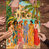 Girls' Tropical Holiday Jigsaw Puzzle 1000 Pieces