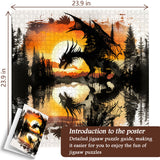 Twilight Dragon Shadow Jigsaw Puzzle 1000 Pieces