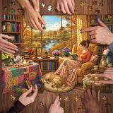 Autumn Reading Jigsaw Puzzle 1000 Pieces
