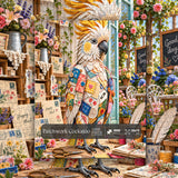 Patchwork Cockatoo Jigsaw Puzzle 1000 Pieces