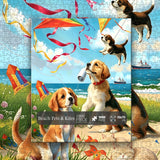 Beach Pets & Kites Jigsaw Puzzle 1000 Pieces