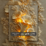 Golden Flower Relief Jigsaw Puzzle 1000 Pieces