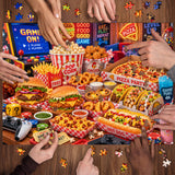 Video Game Food Feast Jigsaw Puzzle 1000 Pieces
