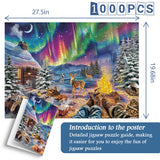 Northern Lights Cabin Jigsaw Puzzles 1000 Pieces