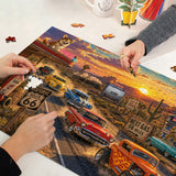 Route 66 Cruisin Jigsaw Puzzle 1000 Pieces
