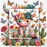 Patchwork Cow Jigsaw Puzzle 1000 Pieces