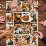 Halloween Vintage Poster Jigsaw Puzzle 1000 Pieces