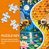 Yin and Yang Bees Jigsaw Puzzle 1000 Pieces