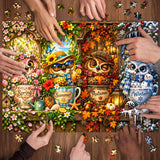 Four Seasons Owl Jigsaw Puzzle 1000 Pieces