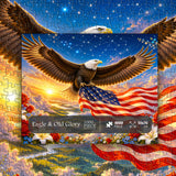 Eagle & Old Glory Jigsaw Puzzle 1000 Pieces