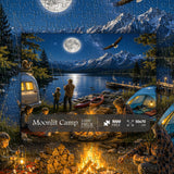 Moonlit Camp Jigsaw Puzzle 1000 Pieces