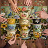 Floral Teacup Garden Jigsaw Puzzle 1000 Pieces