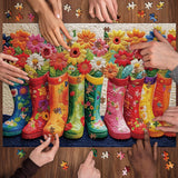 Floral Boots Jigsaw Puzzle 1000 Pieces