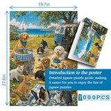 Seaside Paws Picnic Jigsaw Puzzle 1000 Pieces