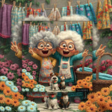 Joyful Grandma Duo Jigsaw Puzzle 1000 Pieces