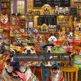 Colorful Paws Café Jigsaw Puzzle 1000 Pieces