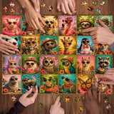 Tropical Animal Party Jigsaw Puzzle 1000 Pieces
