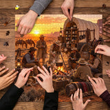 Campfire Gathering Jigsaw Puzzle 1000 Pieces