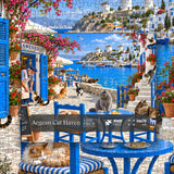Aegean Cat Haven Jigsaw Puzzle 1000 Pieces