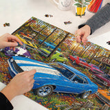 Autumn Muscle Cars Jigsaw Puzzle 1000 Pieces