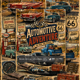 Route 66 Car Adventure Jigsaw Puzzle 1000 Pieces