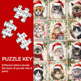 Christmas Cat Jigsaw Puzzles 1000 Pieces