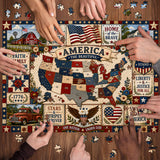 American Heritage Quilt Jigsaw Puzzle 1000 Pieces