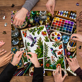 Springtime Hummingbird Palette Jigsaw Puzzle 1000 Pieces