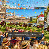 Horse Racing Extravaganza Jigsaw Puzzle 1000 Pieces